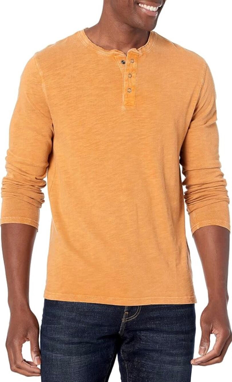 Lucky Brand Men's Weekend Slub Henley, Size XL